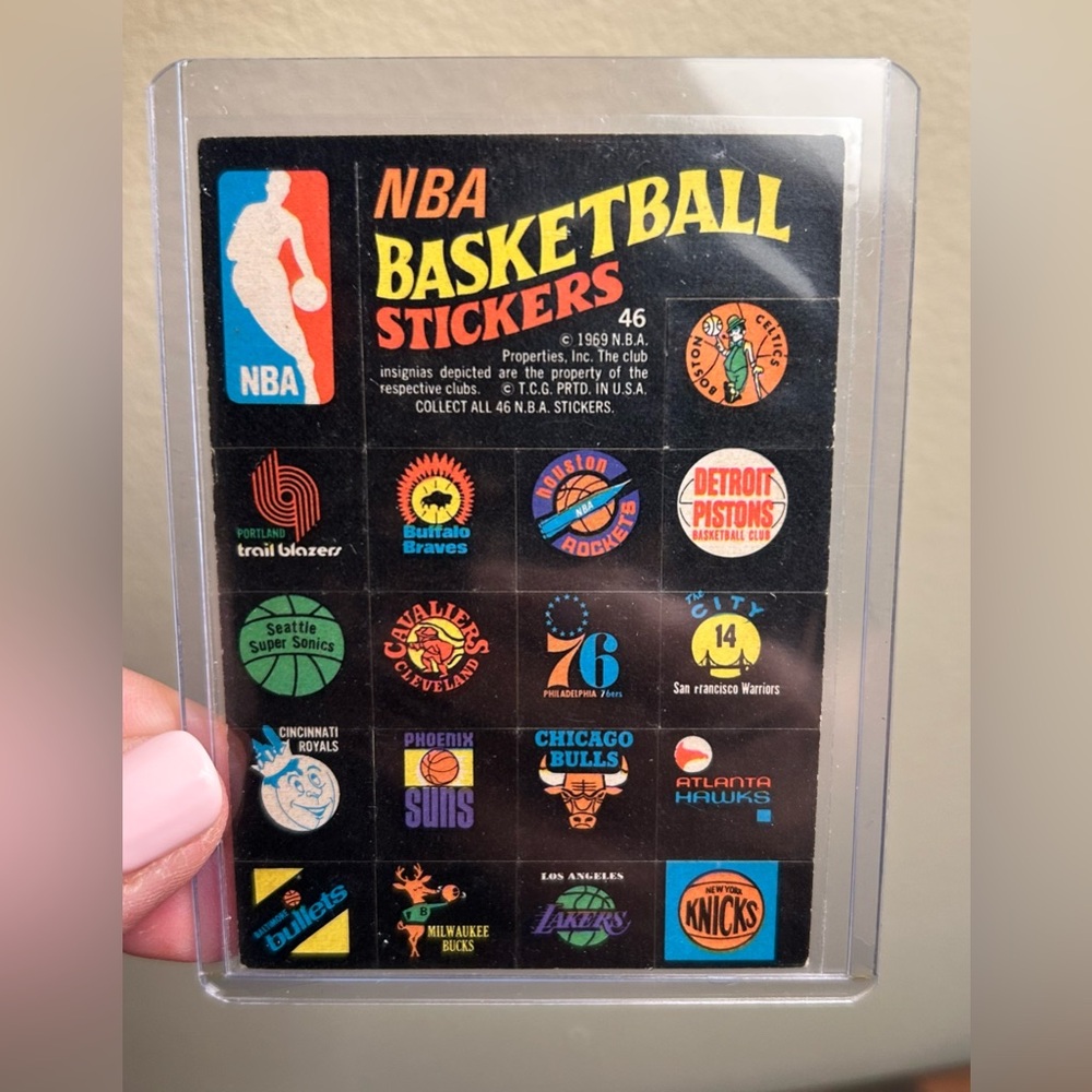1969 1971 Topps NBA/ABA
Basketball Stickers cards - Picture 3 of 4